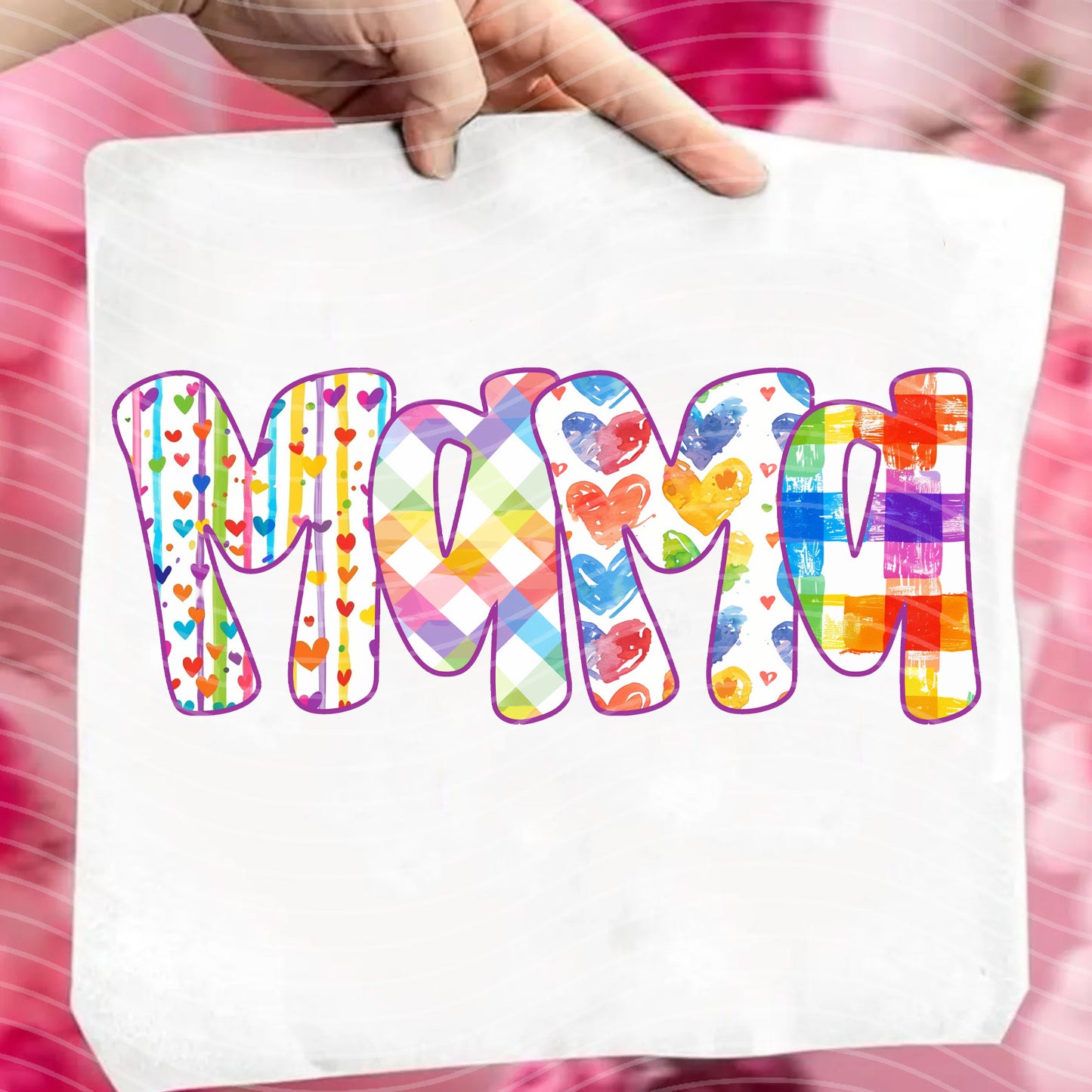 Mama Rainbow Name Graphic Tee