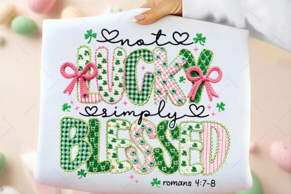 Not Lucky Simply Blessed Graphic Tee