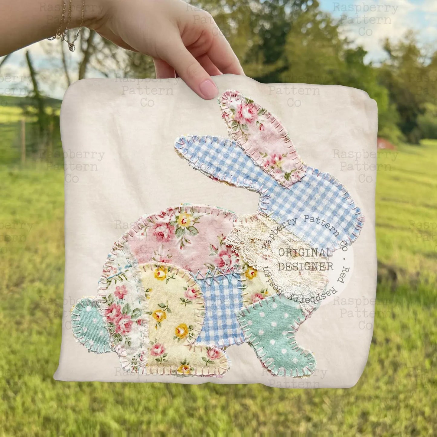 Patchwork Bunny Graphic Tee