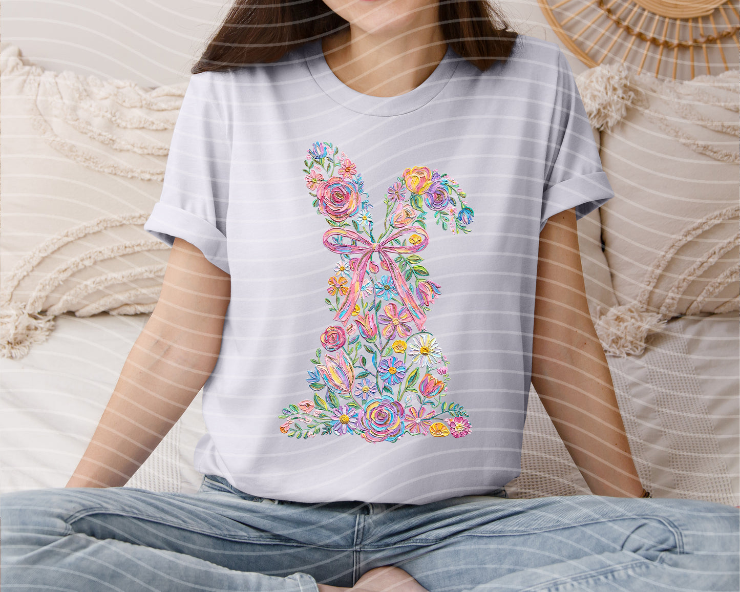 Floral Bunny Graphic Tee