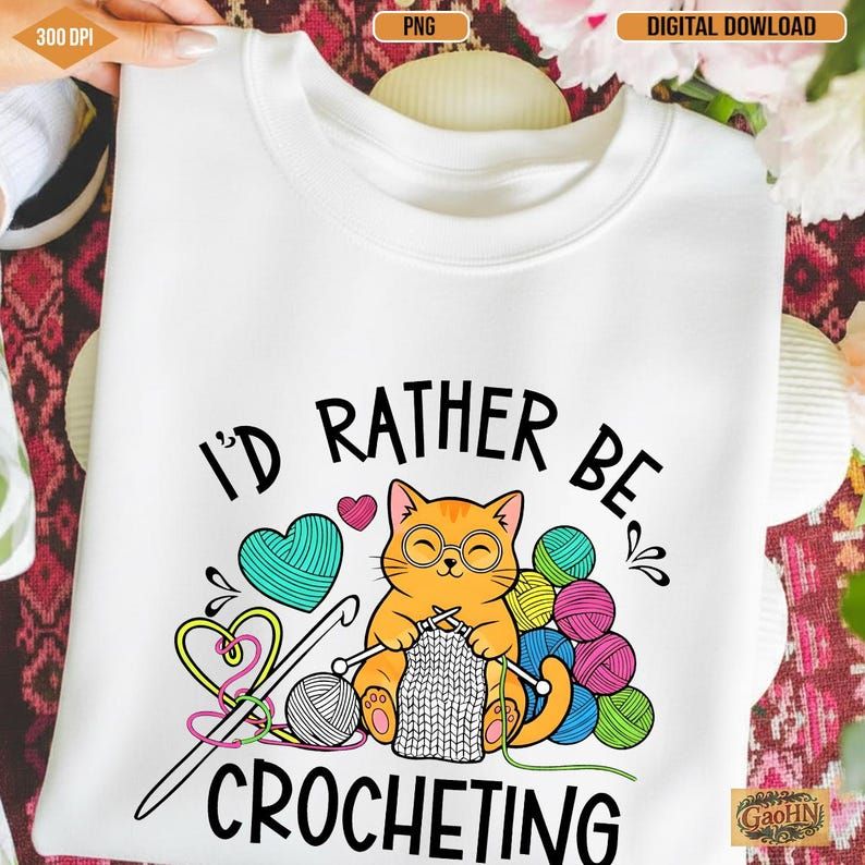 I'd Rather Be Crocheting Graphic Tee