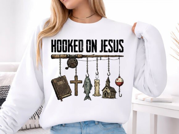 Hooked on Jesus Graphic Tee