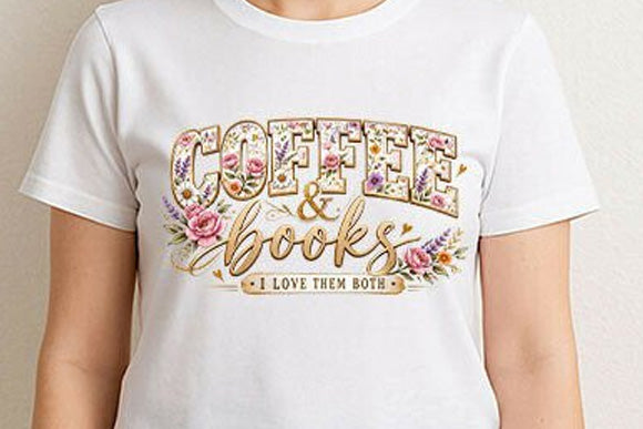 Coffee & Books Graphic Tee