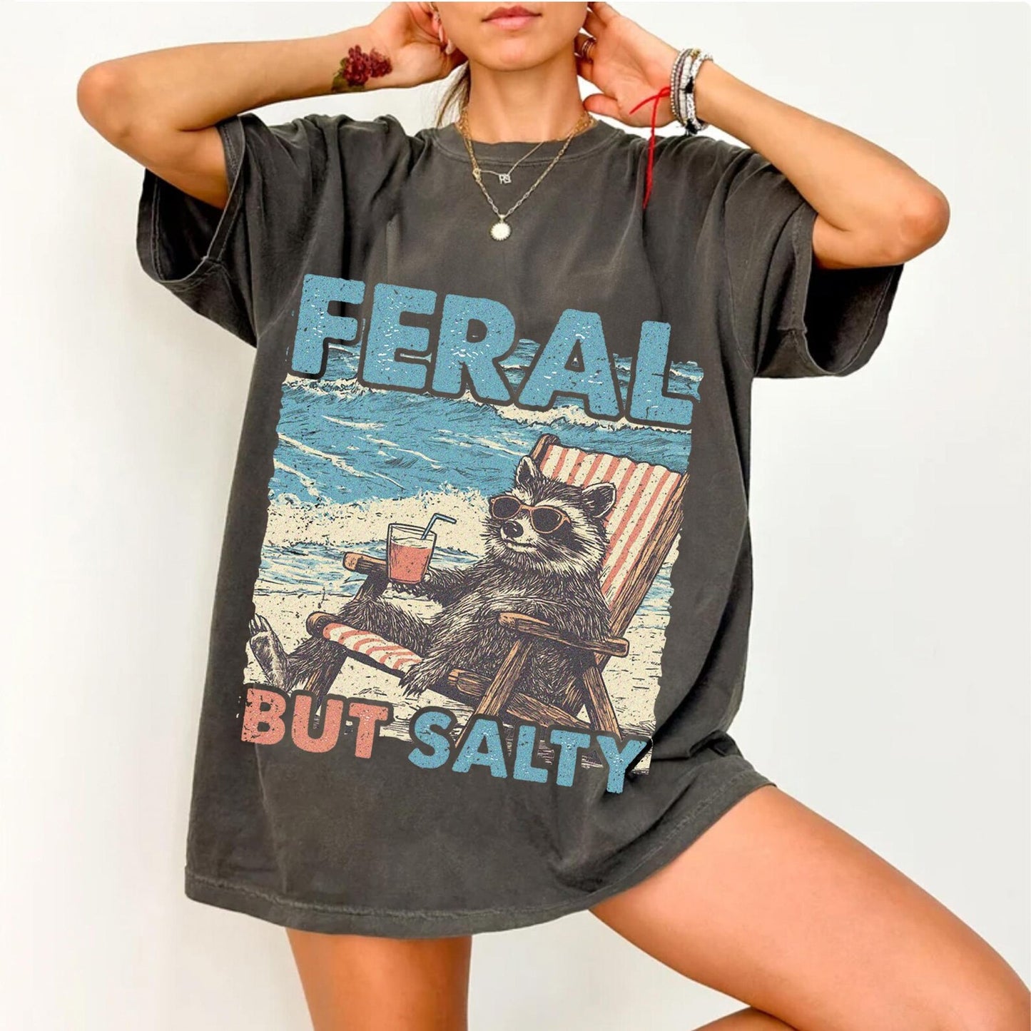 Feral But Salty Graphic Tee