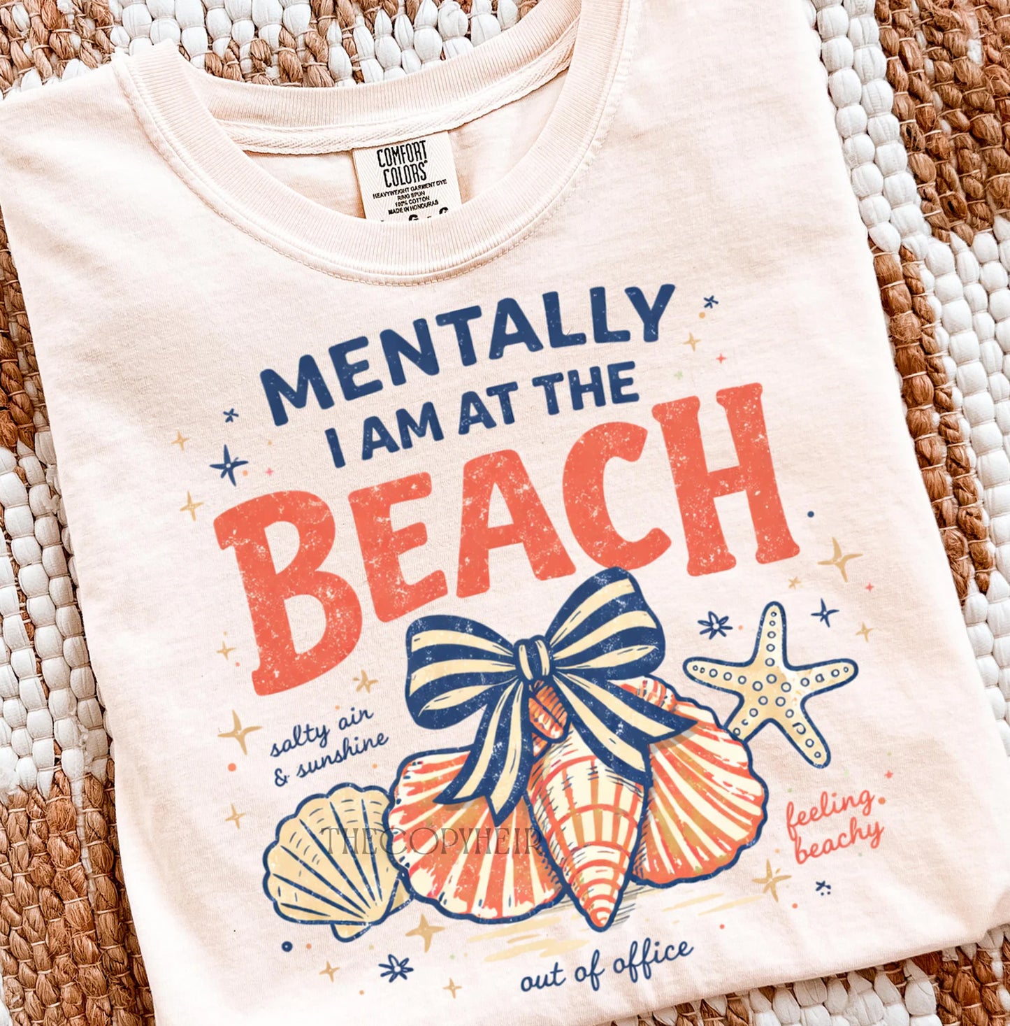 Mentally I am at the Beach Graphic Tee
