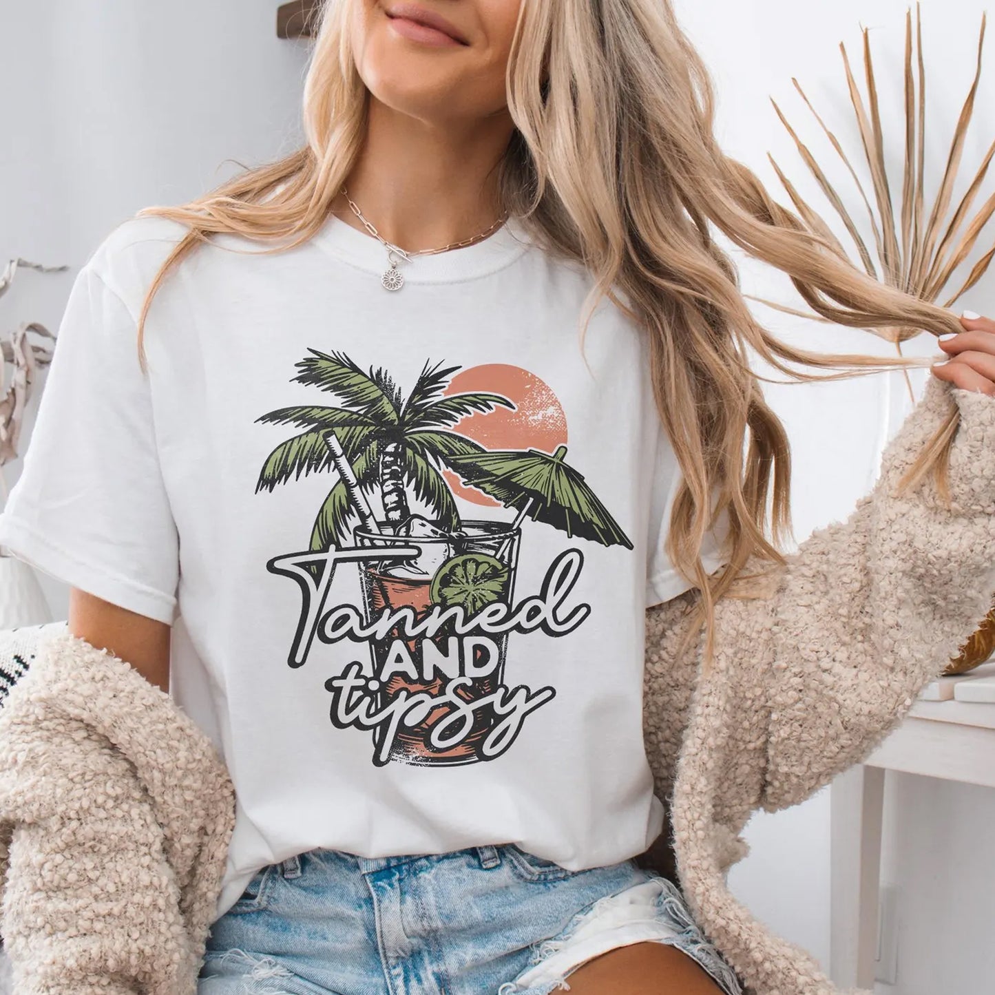 Tanned and Tipsy Graphic Tee