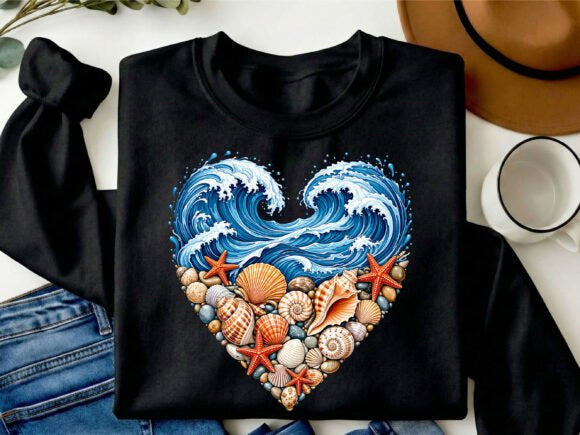 Wave Heart Graphic Tee