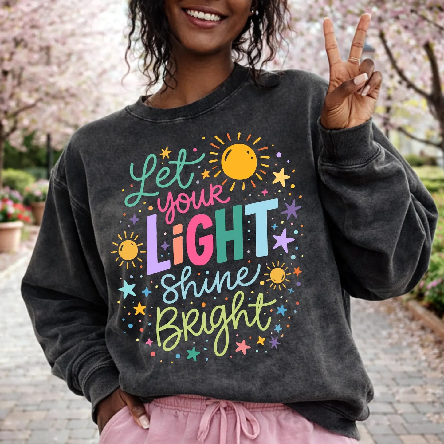 Let Your Light Shine Bright Graphic Tee