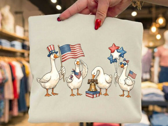 USA Geese Graphic Tee