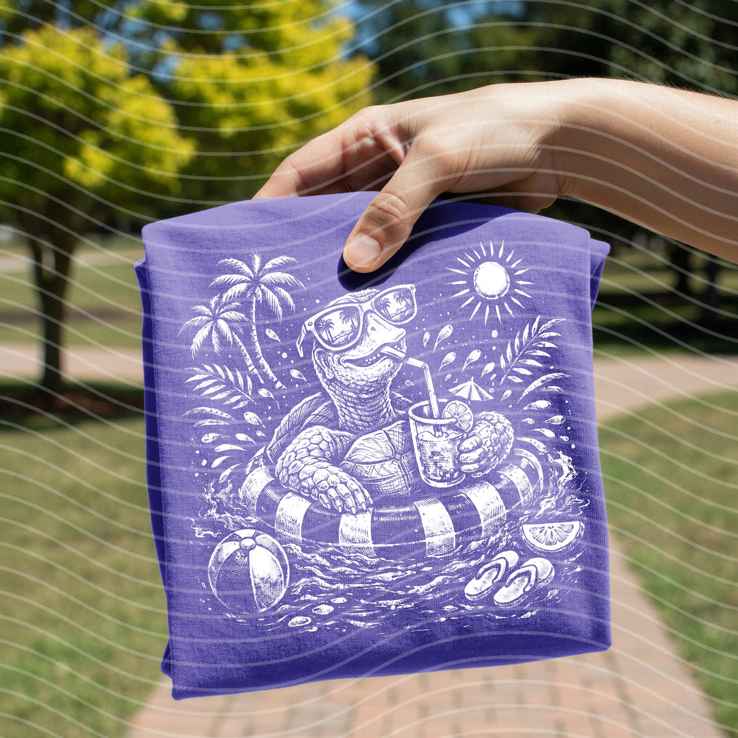 Floatin Turtle Graphic Tee