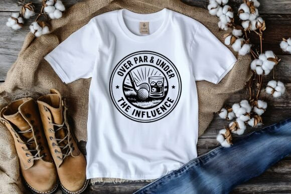 Over Par & Under the Influence Graphic Tee