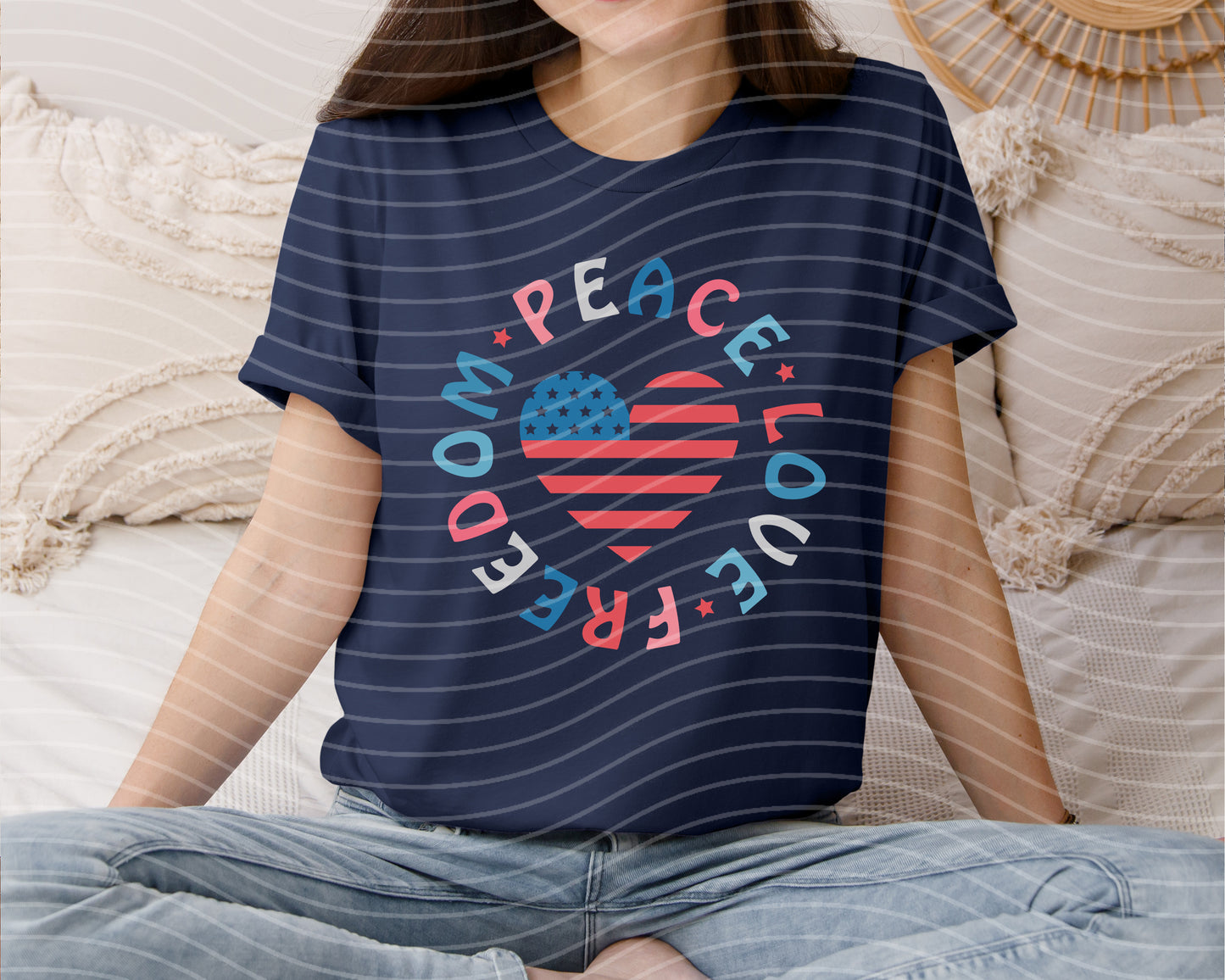 Peace Love Freedom Graphic Tee
