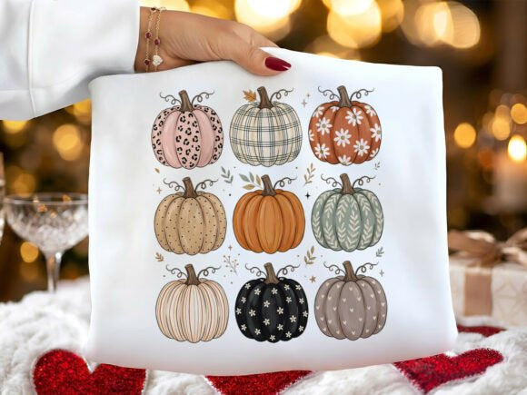 Patterned Pumpkins Graphic Tee