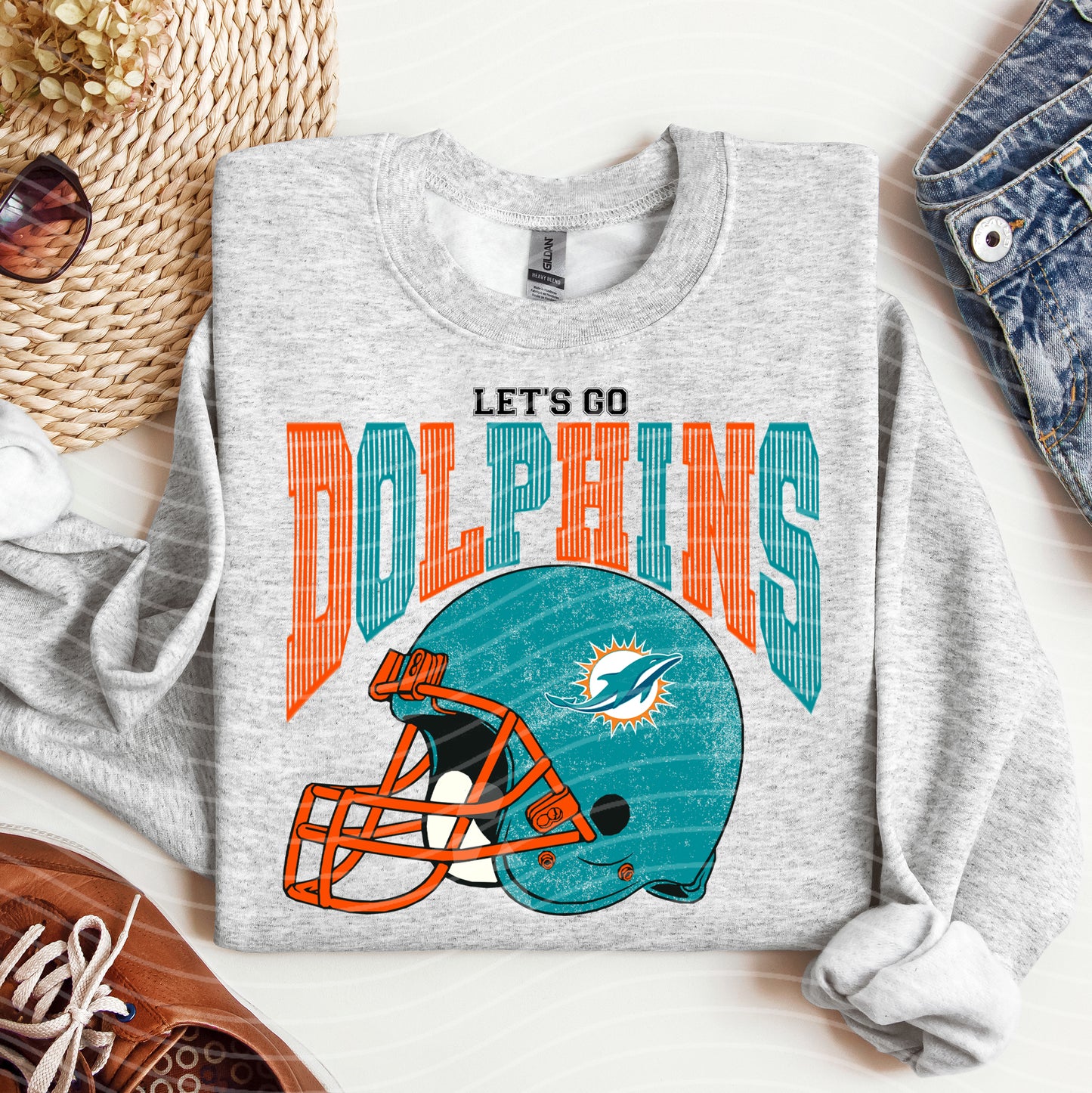 Let's Go Dolphins Graphic Tee
