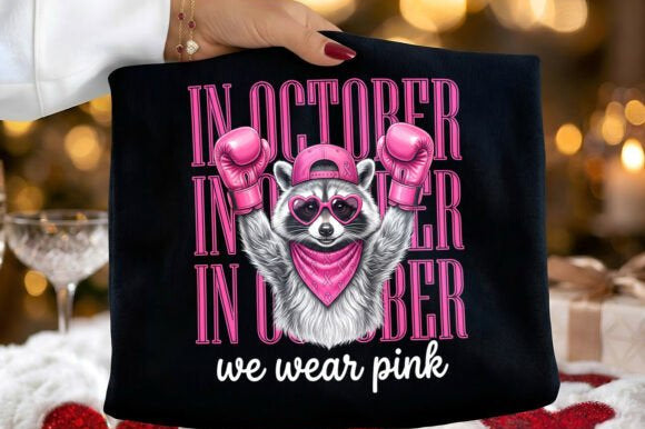 In October We Wear Pink Graphic Tee
