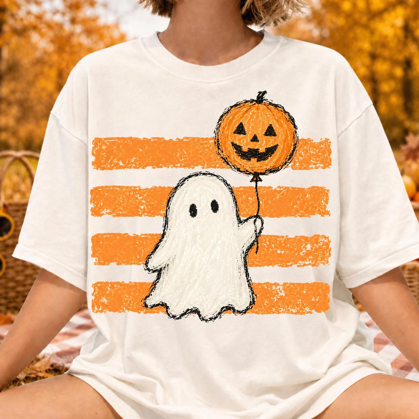 Ghost Balloon Graphic Tee