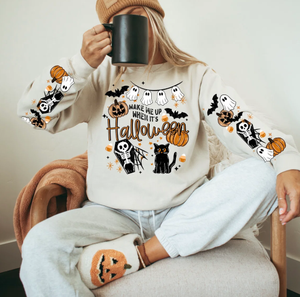 Wake Me Up When It's Halloween Graphic Tee
