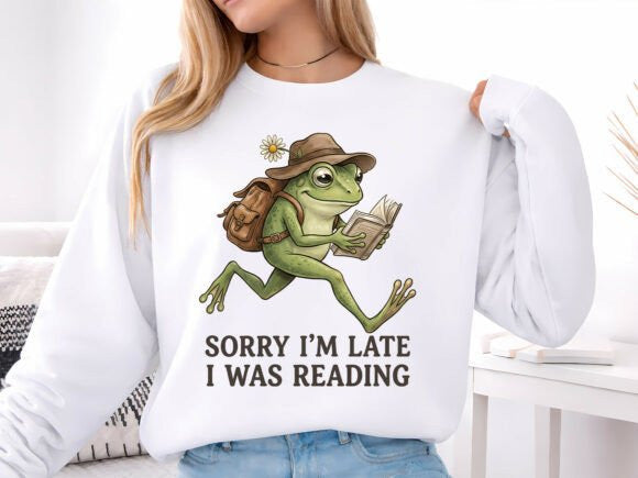 Sorry I'm Late I Was Reading Graphic Tee