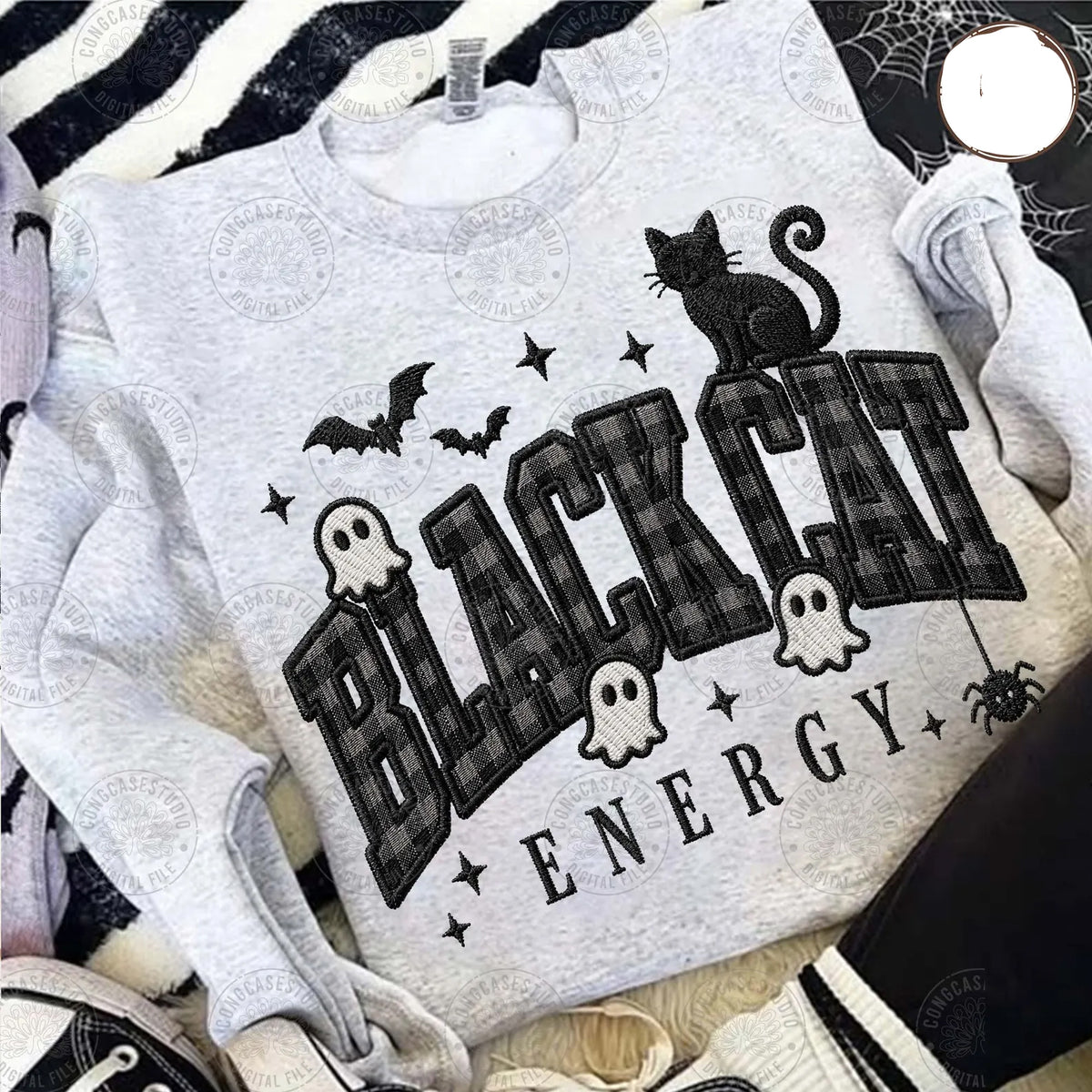 Black Cat Energy Graphic Tee