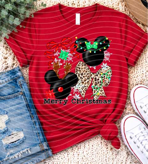 Merry Christmas Mouse Graphic Tee
