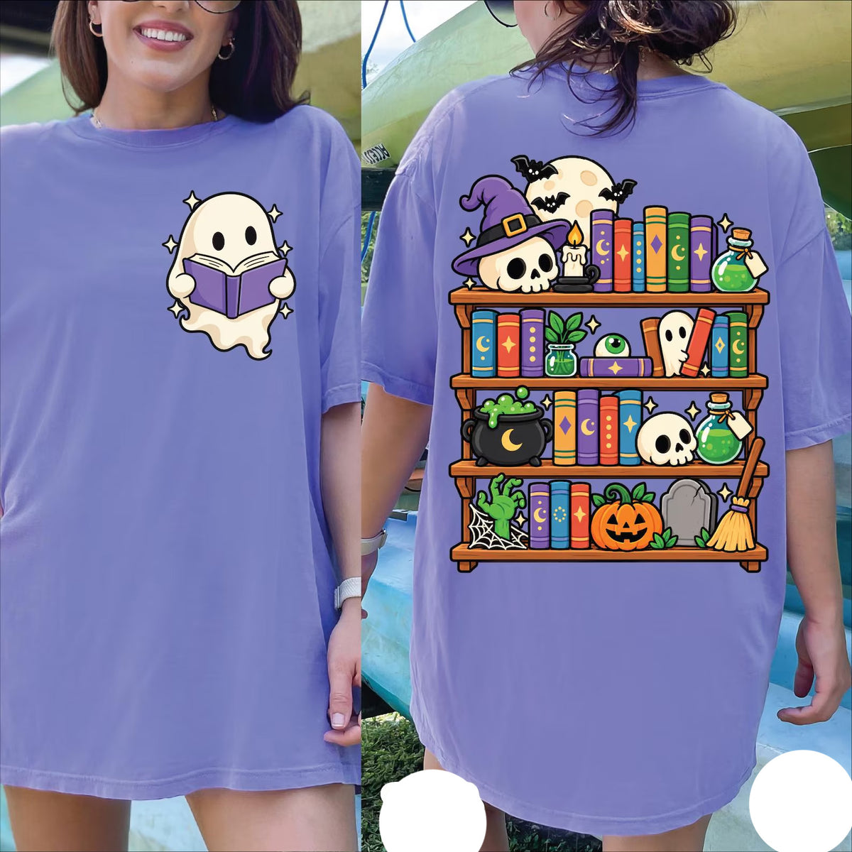Spooky Books Graphic Tee