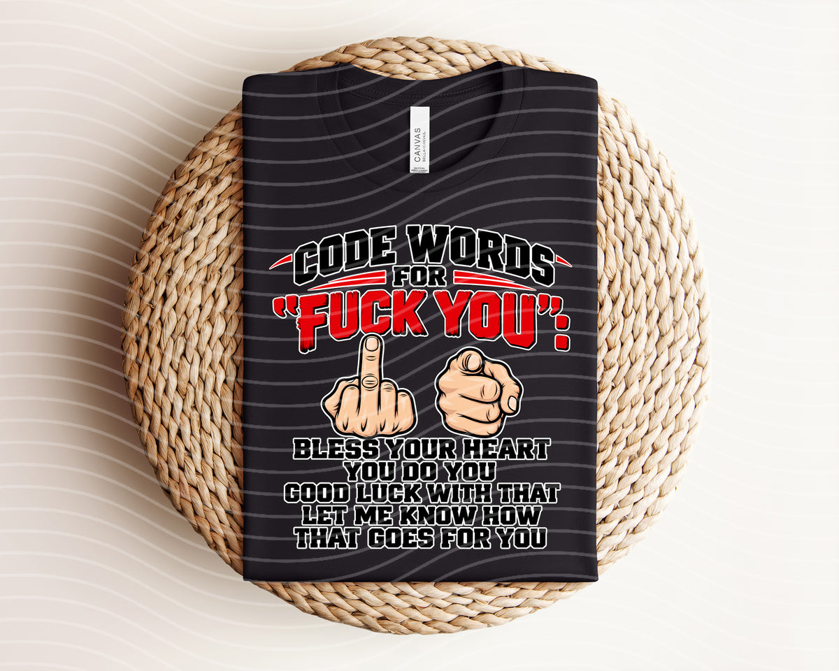 Code Words Graphic Tee