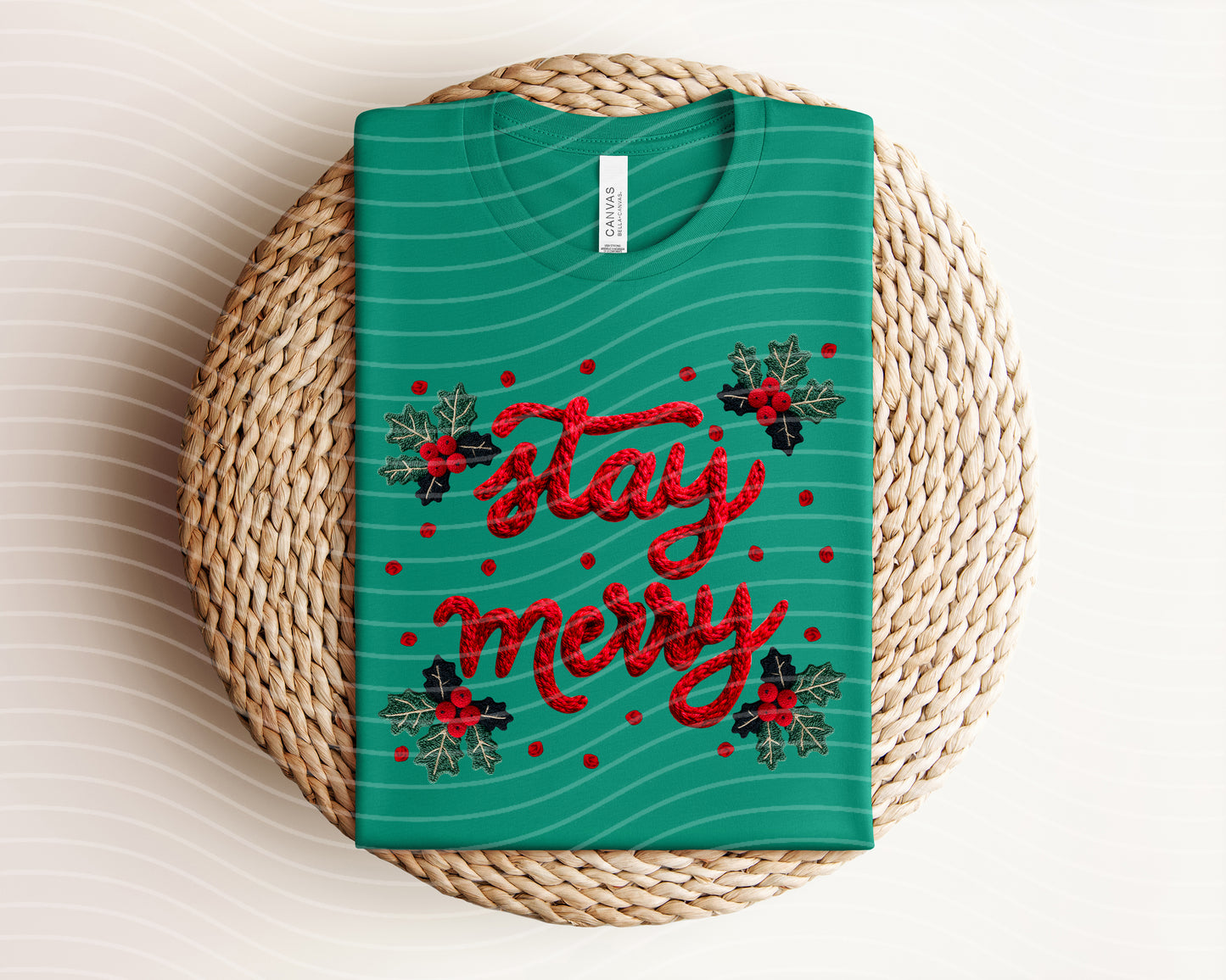 Stay Merry Yarn Graphic Tee
