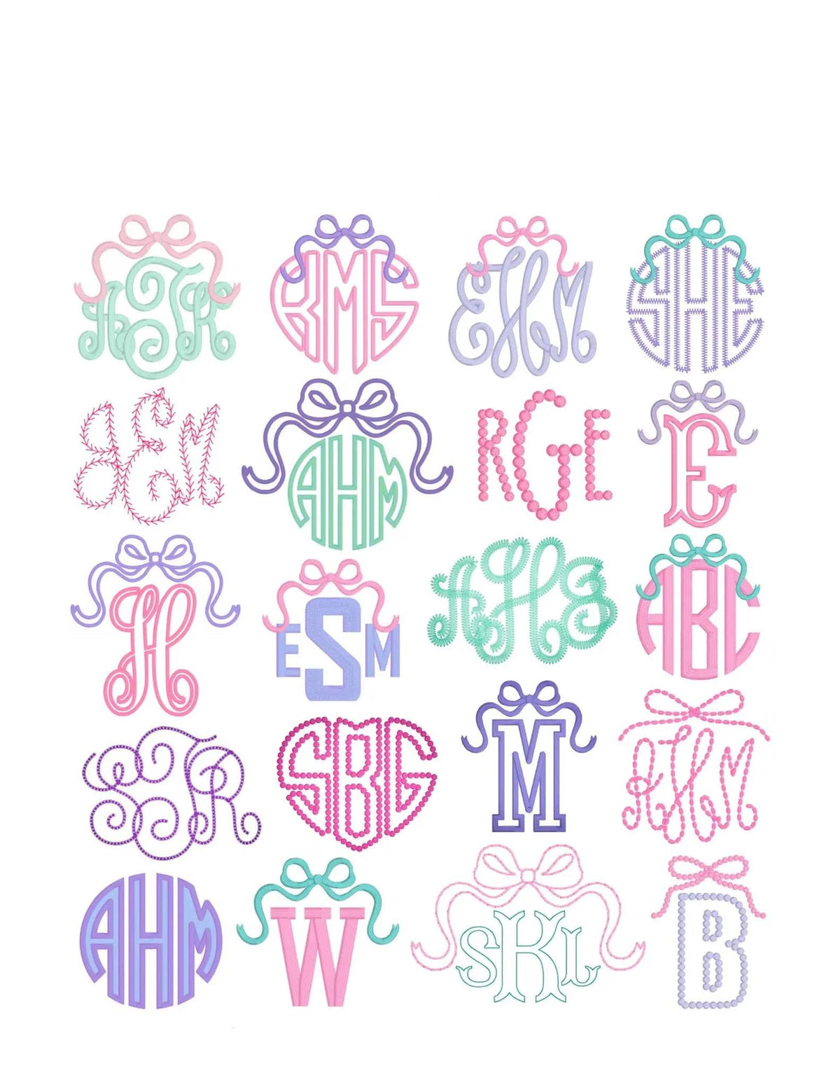 Monogram Embroidered Fleece