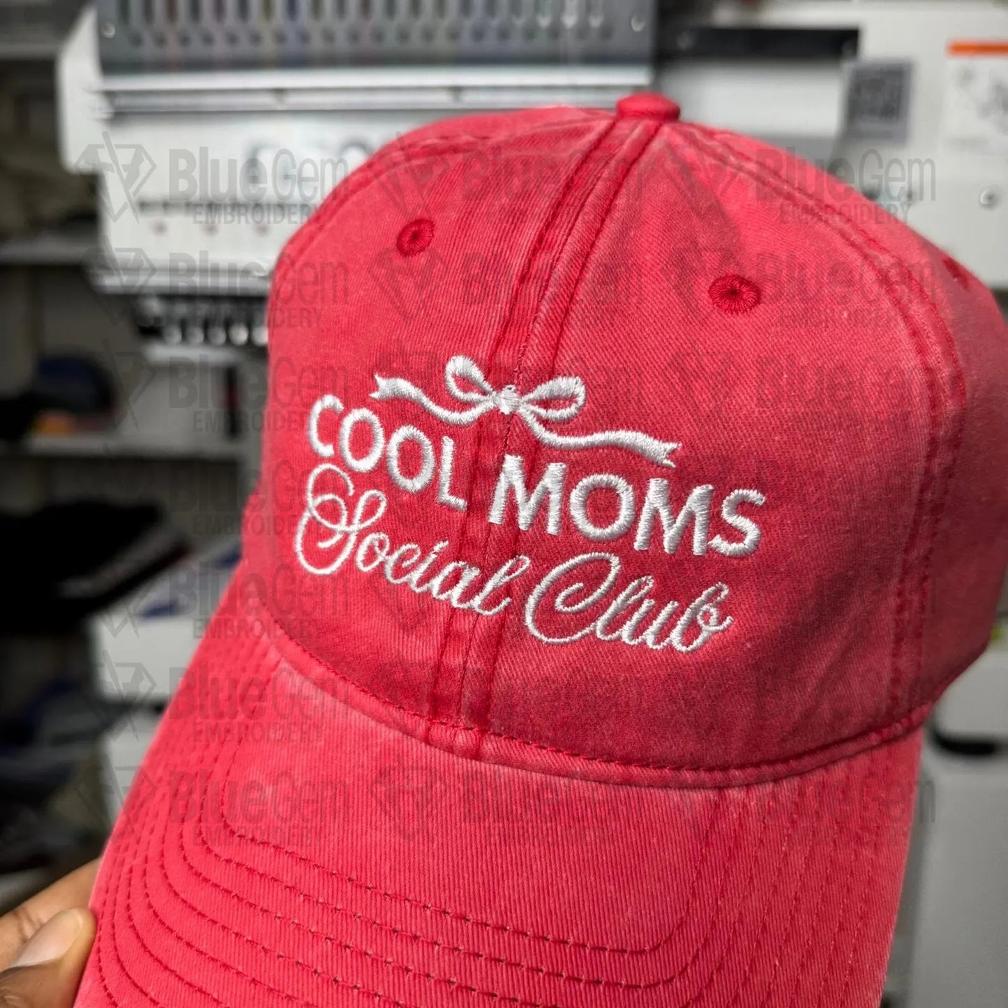Cool Moms Social Club Embroidered Cap