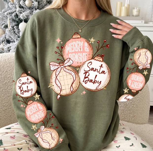 Merry & Bright Santa Baby Graphic Tee