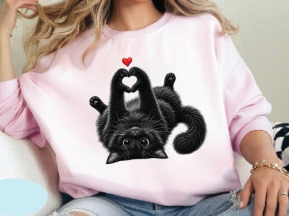Heart Cat Graphic Tee
