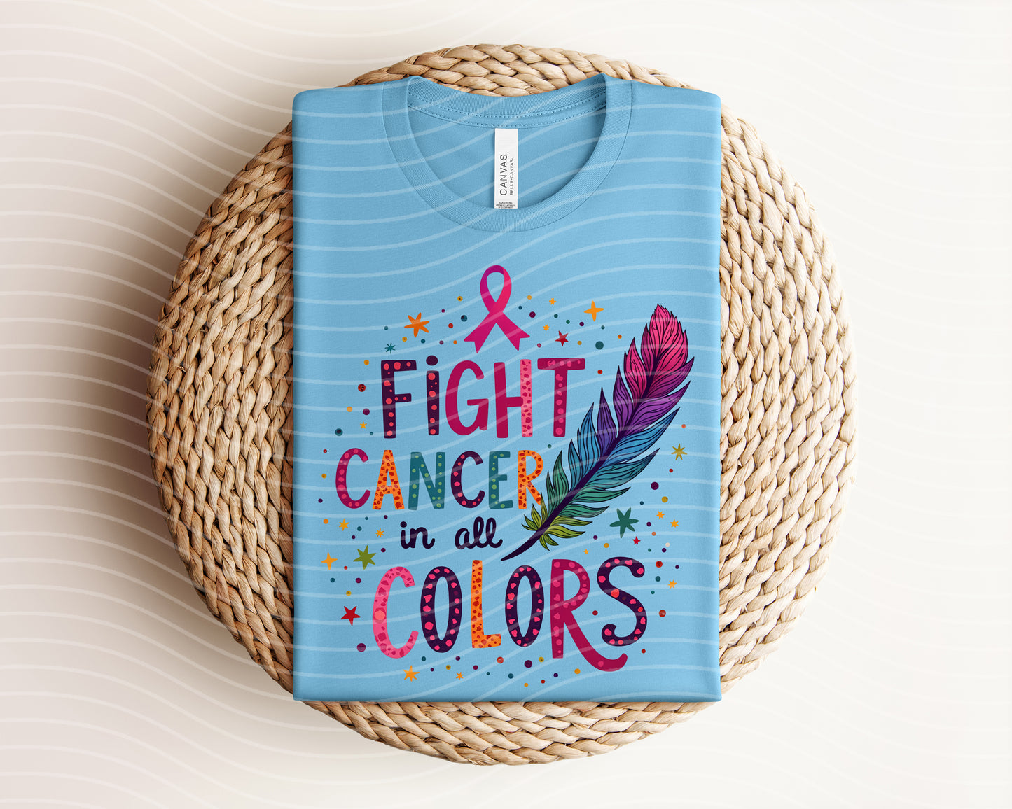Fight Cancer in All Colors Graphic Tee
