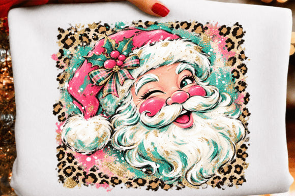 Leopard Santa Graphic Tee