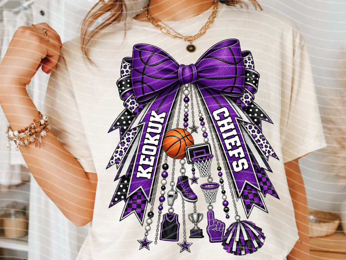 Team Ribbon Basketball Graphic Tee