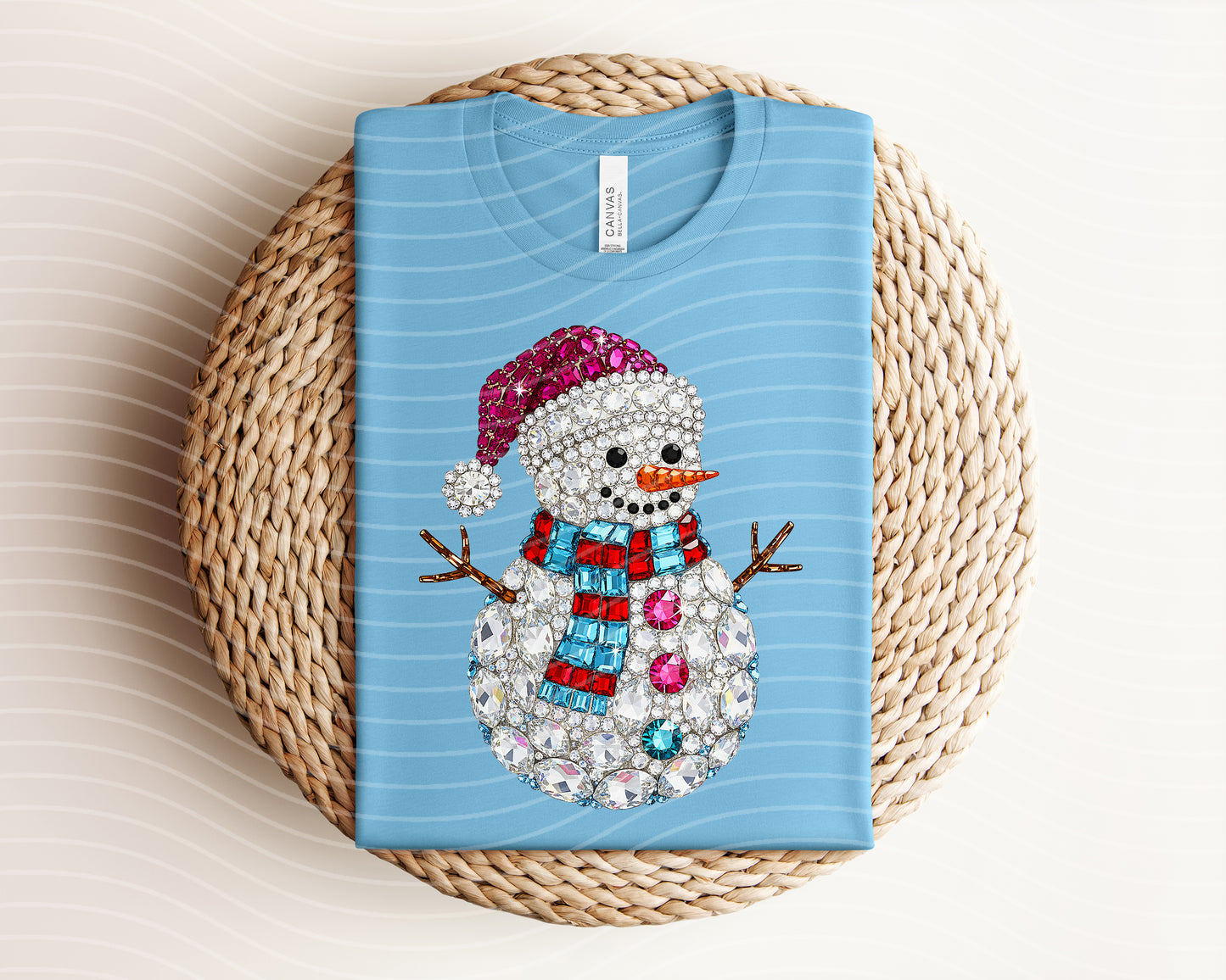 Glitter Snowman Graphic Tee