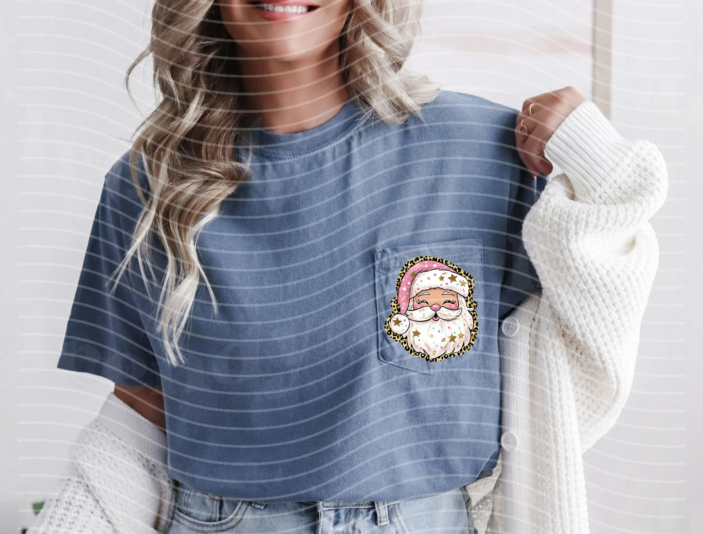 Leopard Santa Graphic Tee