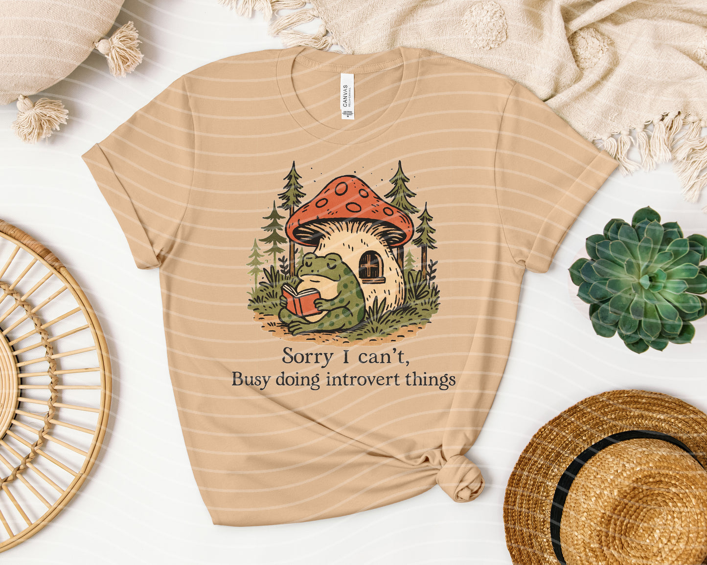 Sorry I Can't Busy Doing Introvert Things Graphic Tee