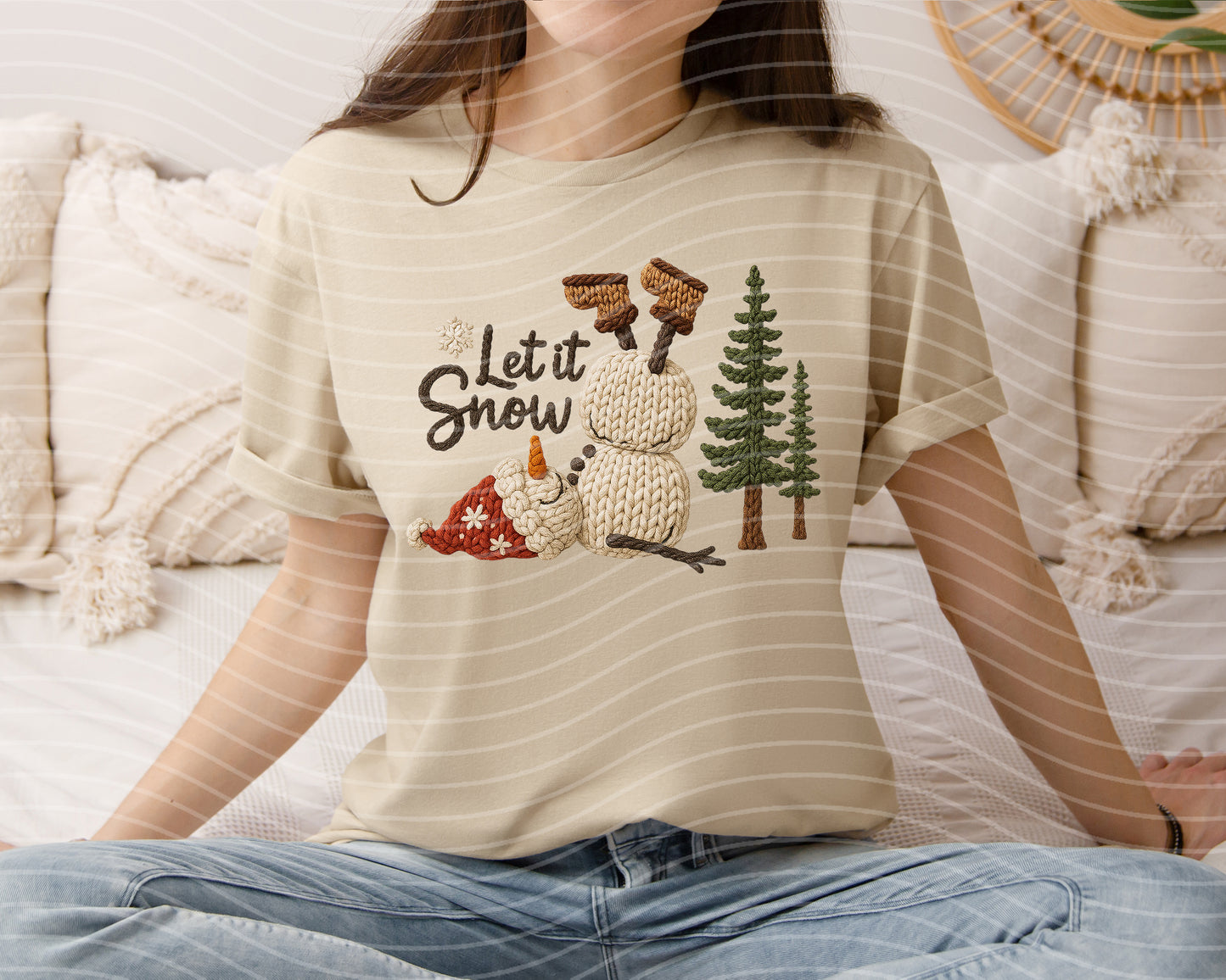 Let It Snow Yarn Graphic Tee