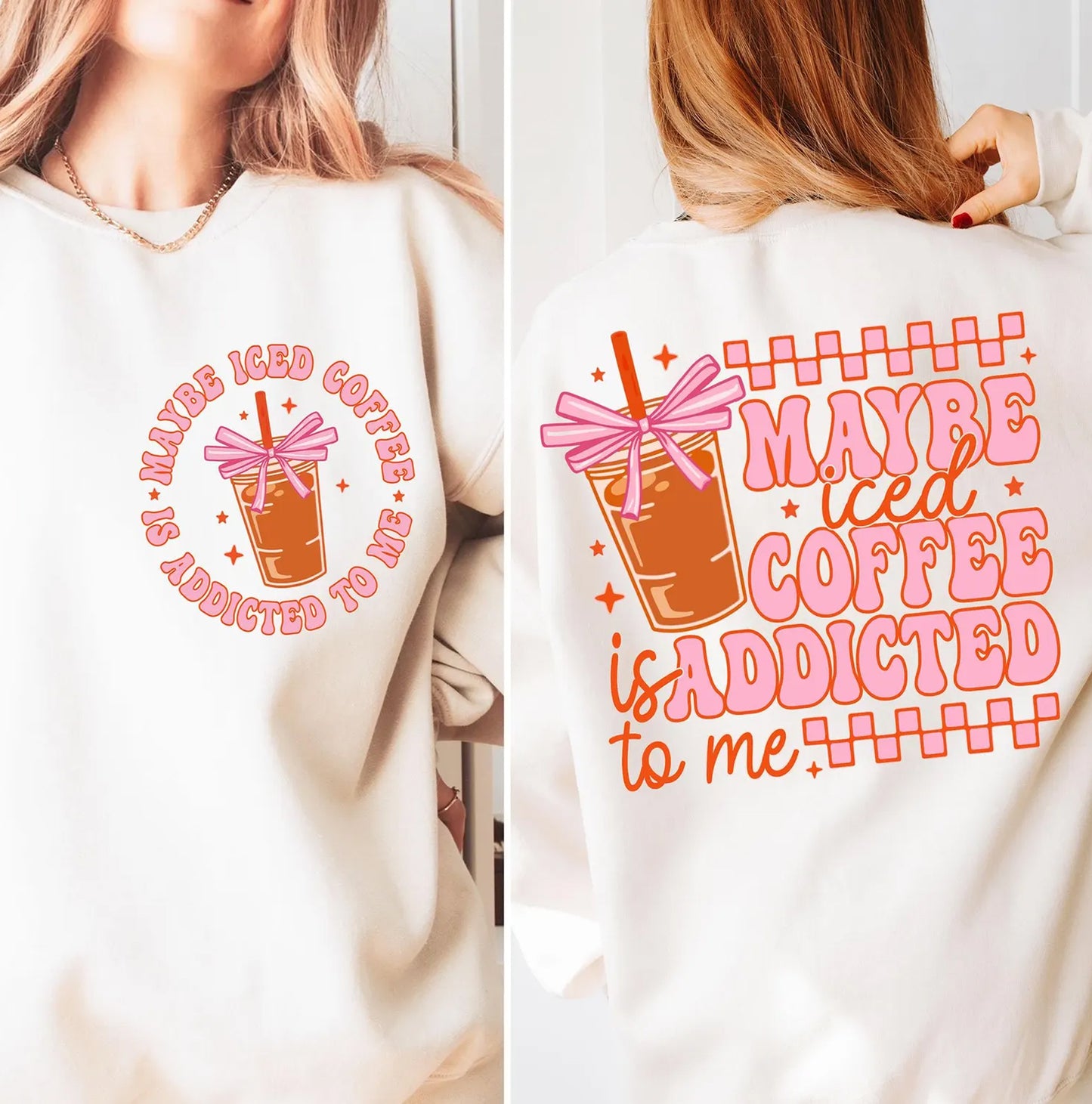 Maybe Iced Coffee is Addicted to Me Graphic Tee