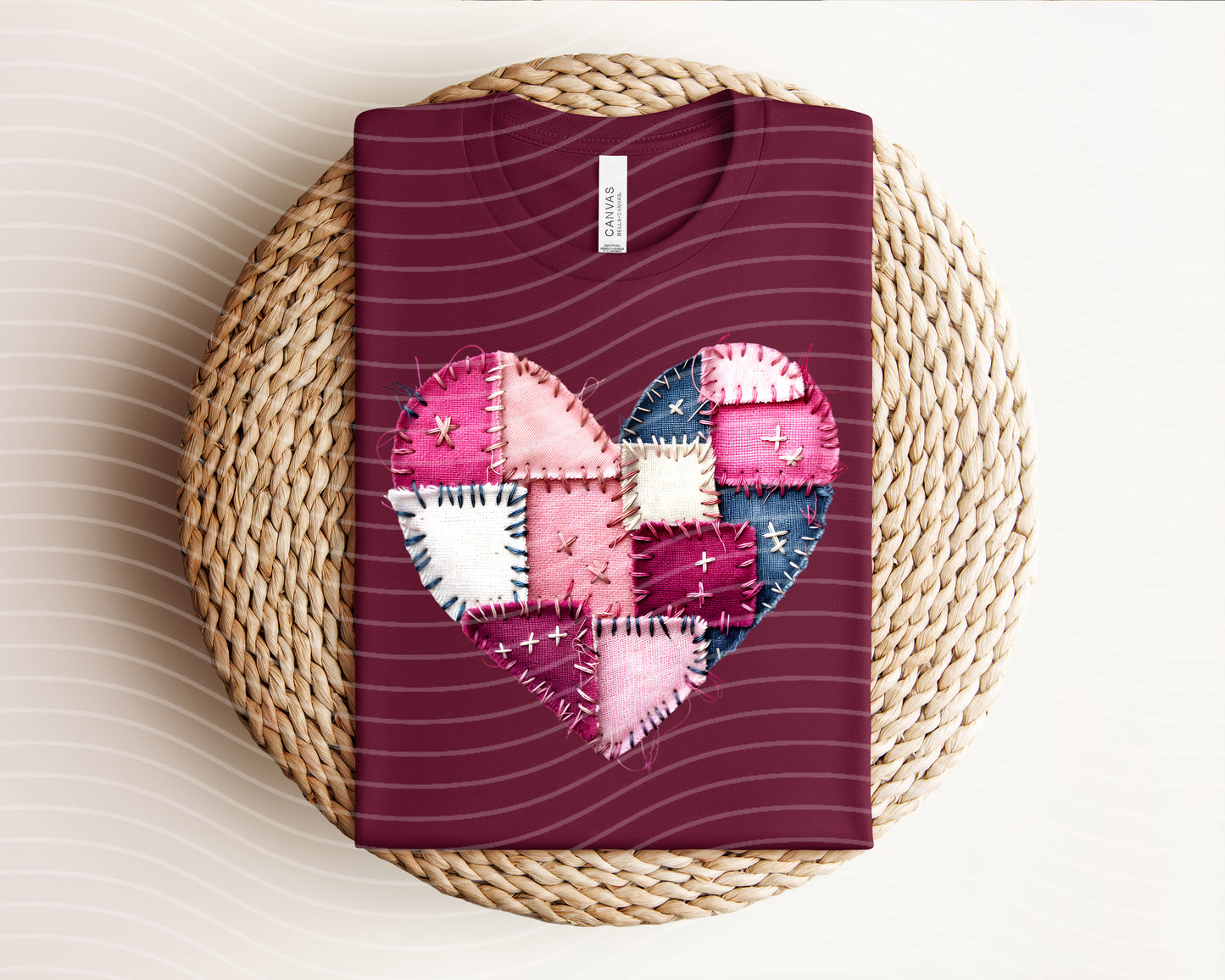 Patchwork Heart Graphic Tee