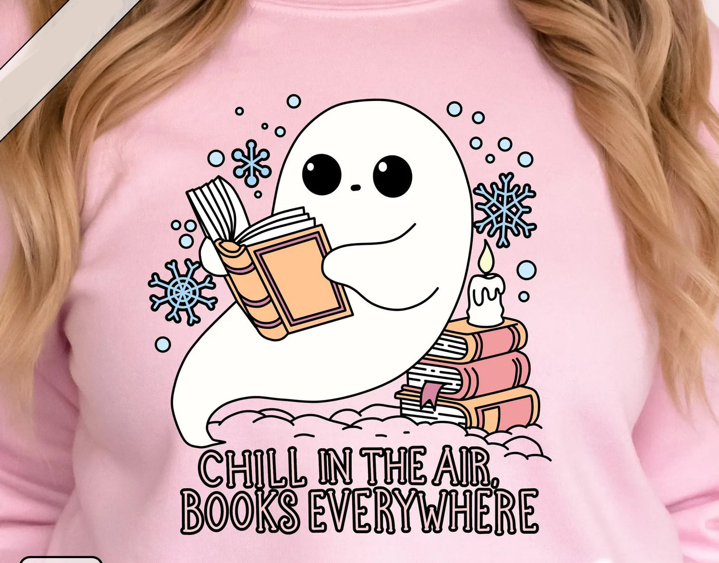 Chill in the Air Books Everywhere Graphic Tee