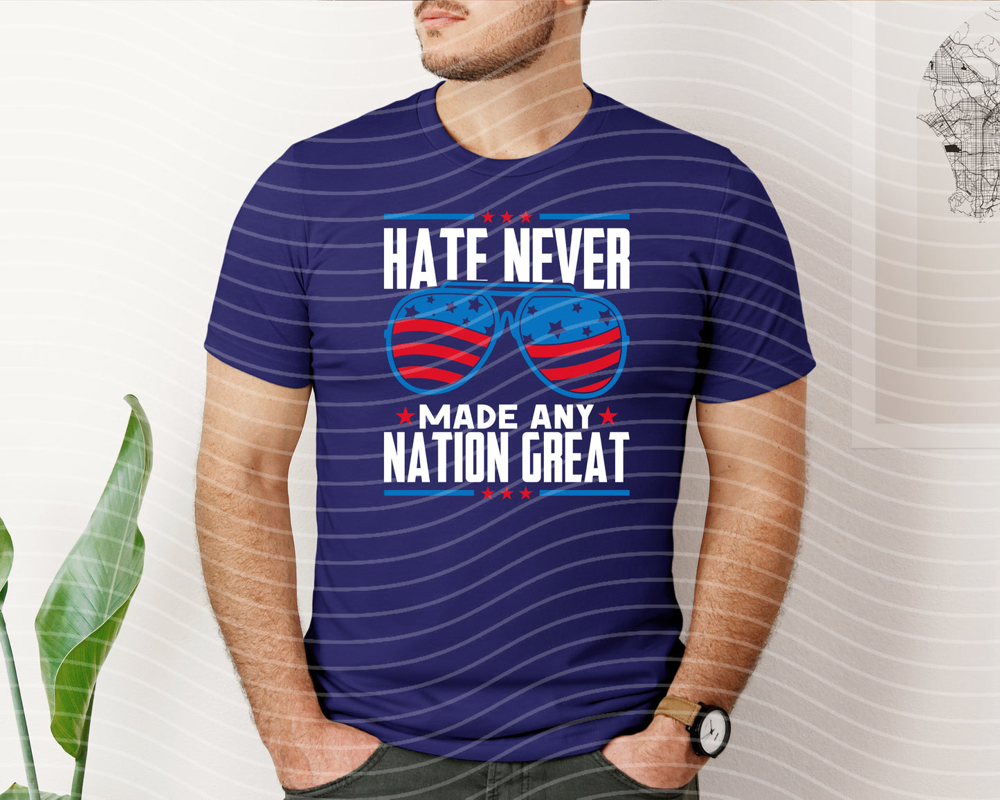 Hate Never Made Any Nation Great Graphic Tee