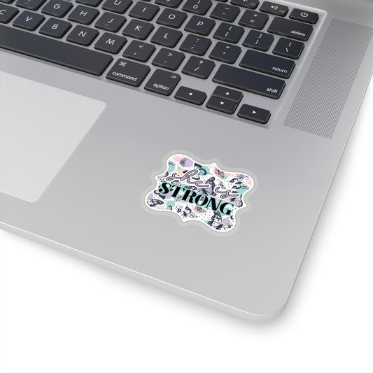 She is Strong Sticker Bright Colors | Fun Stickers | Happy Stickers | Must Have Stickers | Laptop Stickers | Best Stickers | Gift Idea