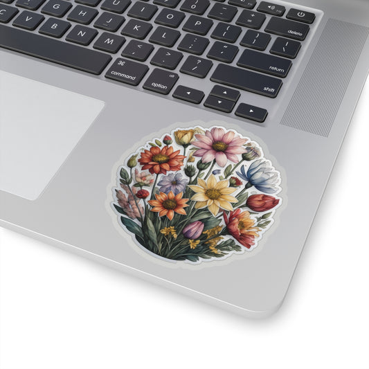 Watercolor Wildflowers Sticker | Fun Stickers | Happy Stickers | Must Have Stickers | Laptop Stickers | Best Stickers | Gift Idea