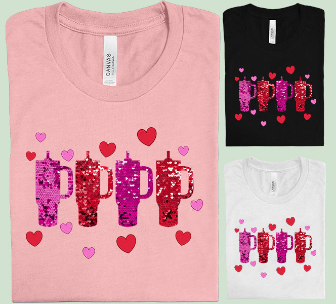 Glitter Cups Graphic Tee