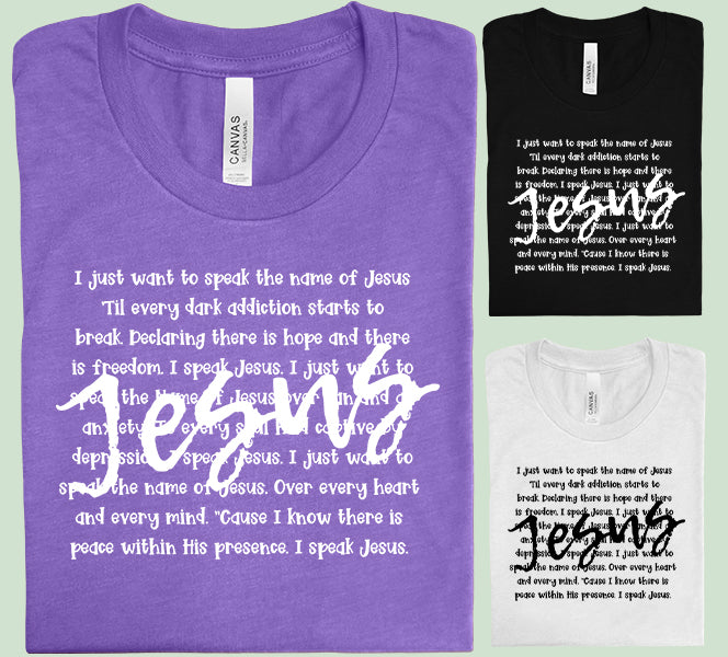 I Speak Jesus Graphic Tee