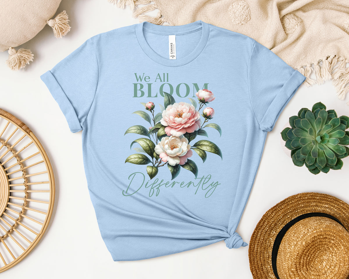 We All Bloom Differently Graphic Tee