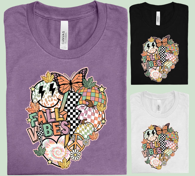 Fall Vibes Collage Graphic Tee