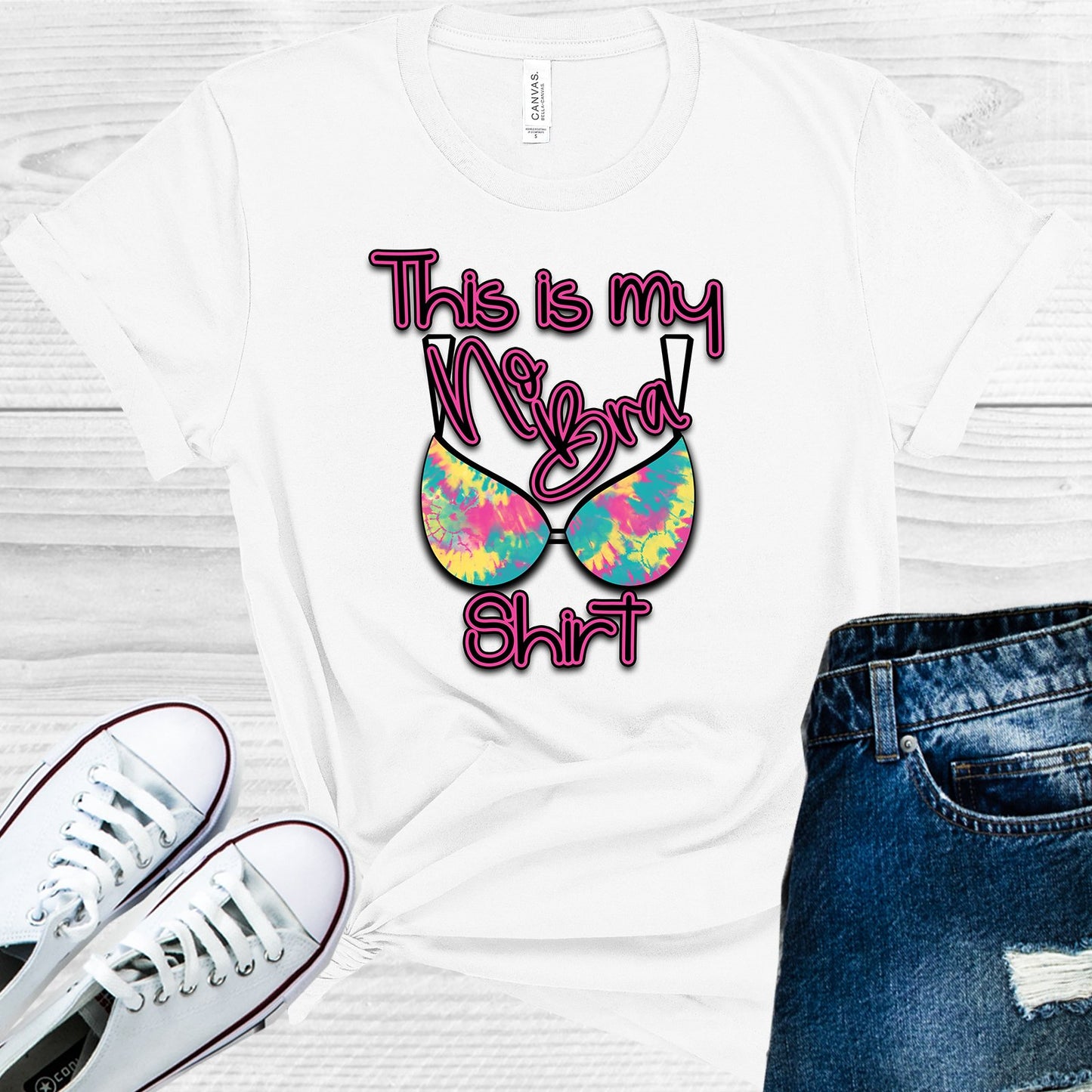 This Is My No Bra Shirt Graphic Tee Graphic Tee