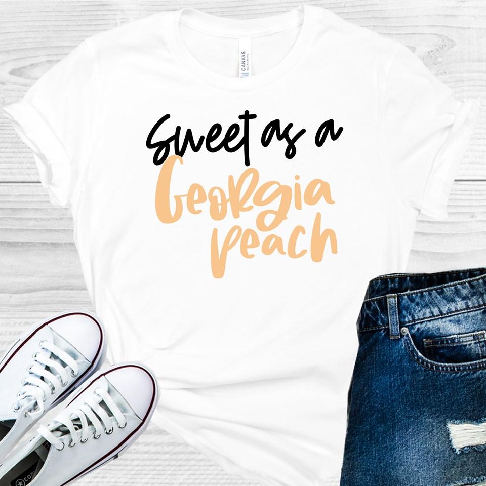 Sweet As A Georgia Peach Graphic Tee Graphic Tee